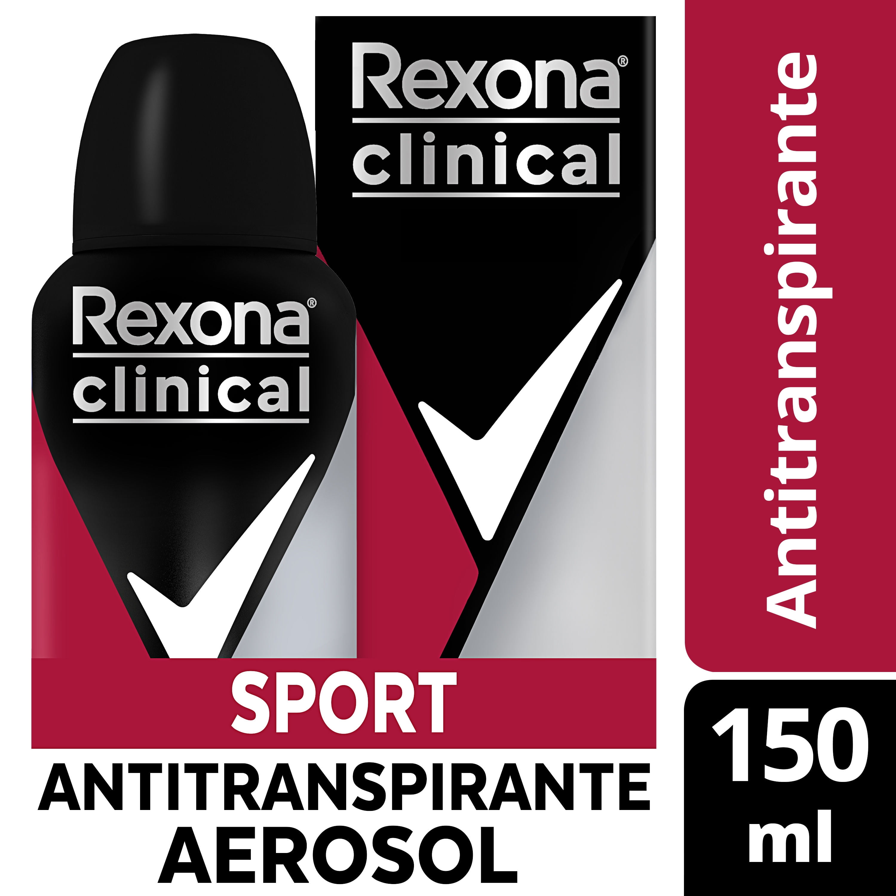 Clinical Desodorante En Aerosol Sport 150 ml Rexona Men