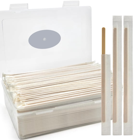 Agitadores de café Boesma Bamboo, envueltos individualmente, 14 cm, 200