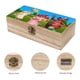 thumbnail image 3 of Mundo de Palabras Caja Organizadora de Madera Rústica - Caja Decorativa Multifuncional para Escritorio, Hogar, Oficina, Joyas y Manualidades, 3 of 6