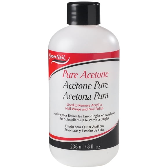 Quitaesmalte SuperNail Pure Acetone 240 ml (paquete de 6)