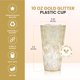 thumbnail image 5 of Vasos de plástico R-kay Gold Glitter 473 ml, paquete de 50 unidades, para fiestas, 5 of 6