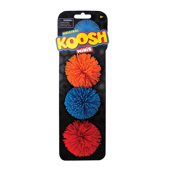 Mini bolas Koosh, paquete de 3, 3,8 cm, juguetes de exterior para niños