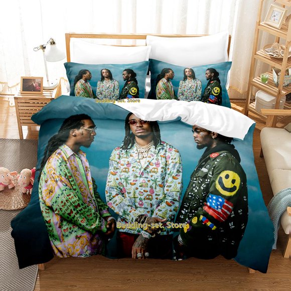 New Music Migos Bedding Set Bed Set Adult Kid Bedroom Duvetcover Setsparure de lit Bed
