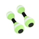 thumbnail image 2 of Pesas acuáticas Agua Acuático Fitness Barbells Deportes acuáticos Herramienta de fitness Portátil Ligero Agua Ejercicio aeróbico para entrenamientos verde y blanco, 2 of 5