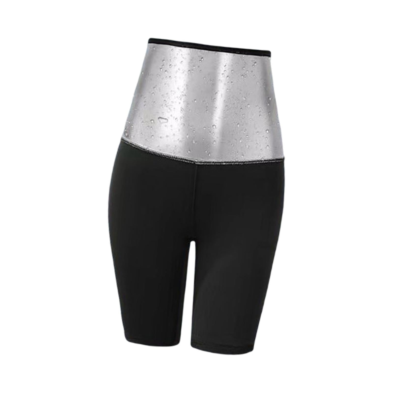 Magideal - Pantalones Deportivos De Sauna Para Mujer, Mallas De Entrenamiento, Pantalones De Entrenamiento De Gimnasio, Moldeador De Cuerpo De Sudoración , Pantalones Cortos Xl