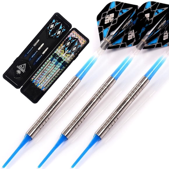 Dardos CUESOUL Swords Series de 18 g, punta blanda, 95 % tungsteno
