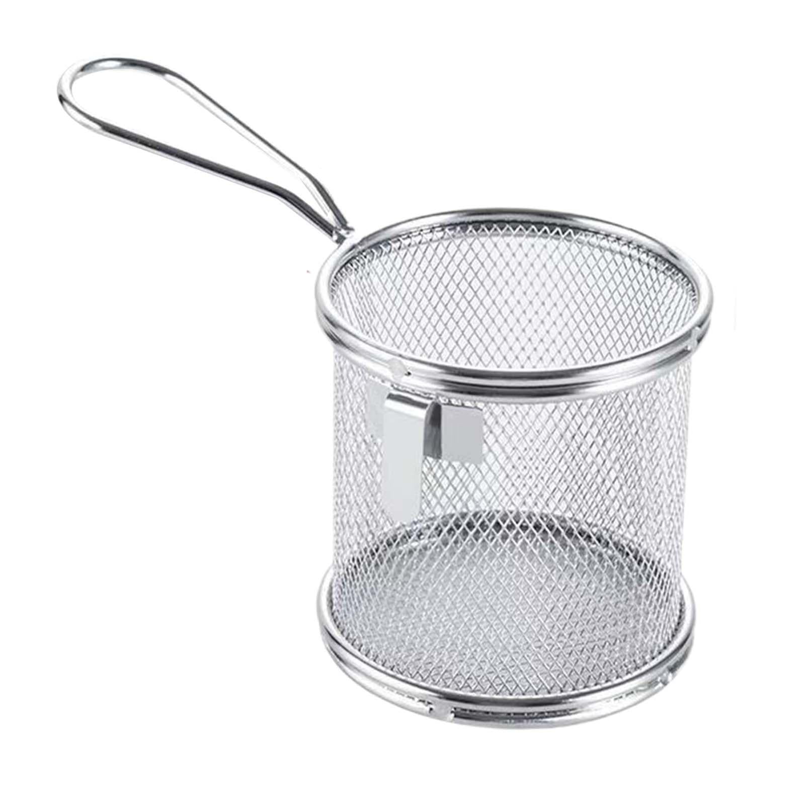 Bothyi - Colador De Fideos Y Pasta De Acero Inoxidable, Colador De Malla Para Alimentos Para Enjuagar Y Cocinar, 9x9cm