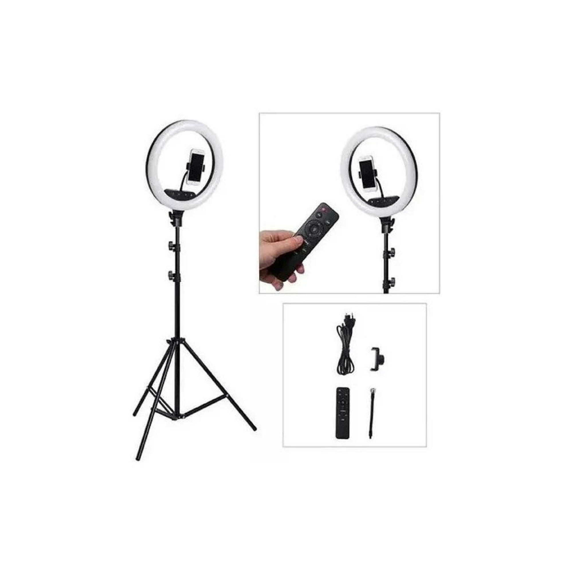 Aro Luz Led Multicolor 45cm + Control + Trípode Rgb + Blanca