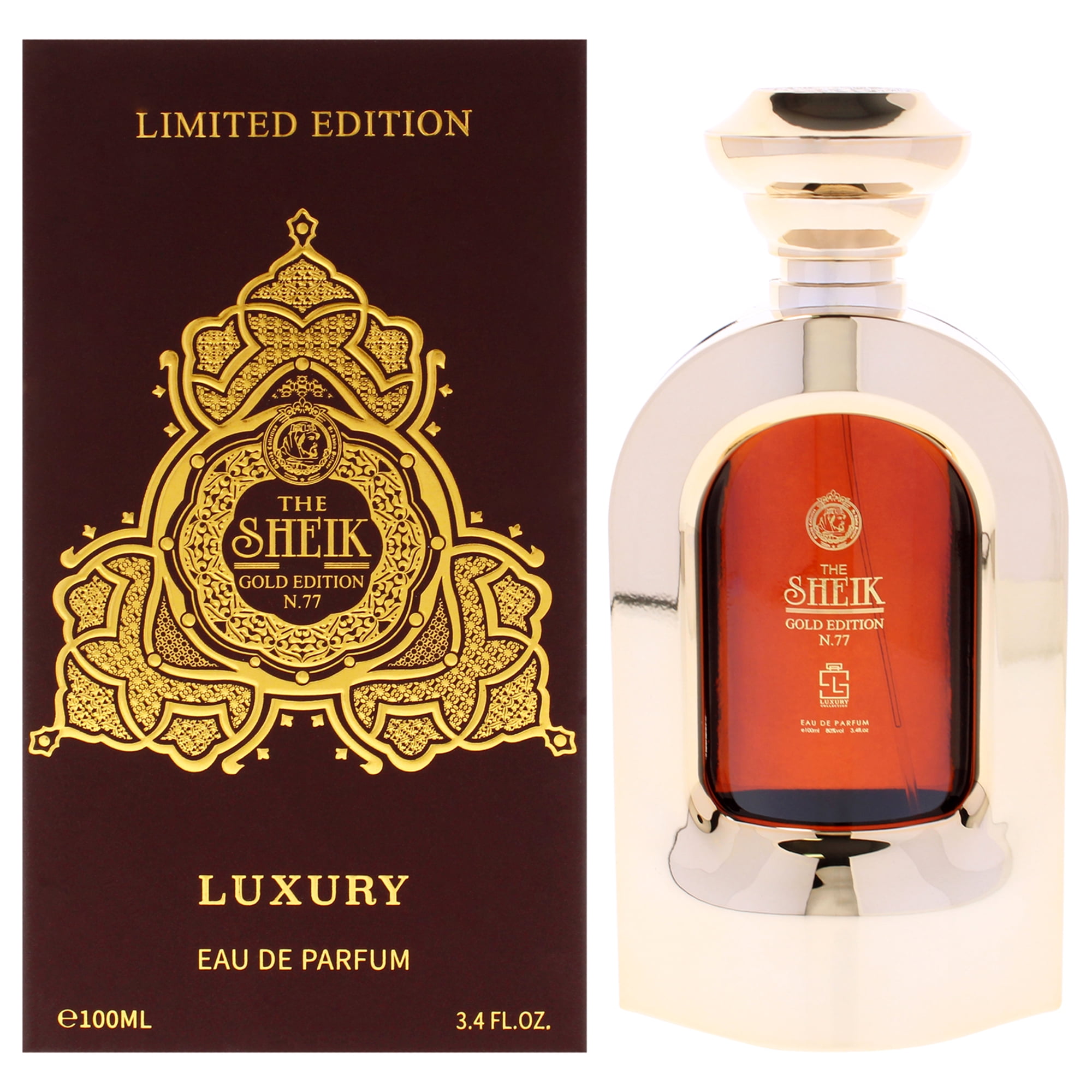Perfume Khalis Edición De Oro El Jeque N.º 77 Edp 100ml