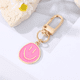thumbnail image 3 of Gorgeous Golden Irregular Expression Keychain - Alloy Enamel Painted Happy Face Key Ring Bag Pendant Accessories, 3 of 4