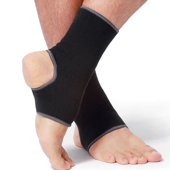 Manguito NeoTech Care con soporte para el tobillo, tacón abierto, talla M, color negro