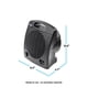 thumbnail image 5 of Calentador interior Comfort Zone CZ35EBK portátil de 1500 W, 5 of 6