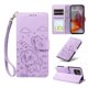 thumbnail image 1 of Funda Cartera para Motorola Moto G75 5G Perro Cachorro Grabado con Tarjetas Soporte Correa Morado, 1 of 6