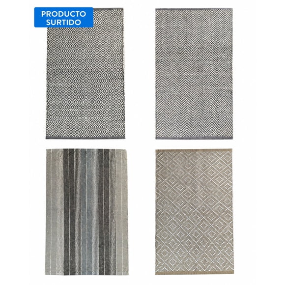 Alfombra 120x180cm 100% algodón Multicolor