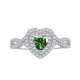 thumbnail image 1 of Anillos de Boda de Moissanita para Mujer 1 Uds Corte Corazón Color D VVS1 Anillos de Diamante Blanco/verde/rosa Anillos de Compromiso de Moissanita con Certificado, 1 of 7