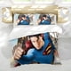 thumbnail image 5 of Superman Conjunto de sábanas temático, trío de piezas, cómodo y amigable con la piel, diseño único, regalo de decoración para el hogar para familiares, amigos y fans,140cm *210cm, 5 of 6