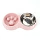 thumbnail image 1 of Plato Comida agua Mascotas Anti-ansiedad Perro Gato Rosa, 1 of 3