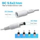 thumbnail image 2 of Cable Extension Dc Fuente Poder 12v Camara Ip 20metros Blanco, 2 of 6