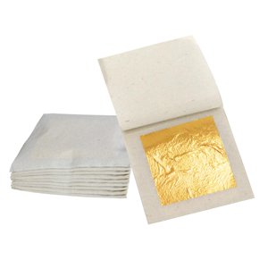 Magideal - 10 Uds. De Hojas De Papel De Aluminio Dorado Con Lentejuelas Para Decoración De Hojas De Bricolaje, Lámina De Papel De Color Brillante Para Manicura,