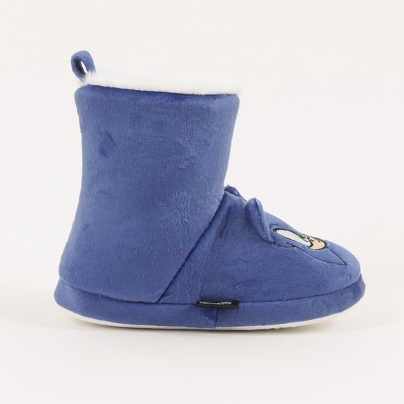 Pantufla Bota Niño Invernal Orejas Azul Sonic