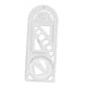 thumbnail image 3 of Regla Geométrica Borrador De Medición Transparente Reglas Aptas Para Dibujo Artístico Carpintería 22 Cm X 8,6 Cm, 3 of 5