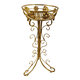 thumbnail image 2 of Pedestal Maceta Metalico Dorado (metal Alta Calidad) 75x28x28 cm, 2 of 5