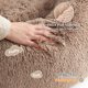 thumbnail image 2 of Cama de cama para perros, relajante y rosquilla, lavable para perros grandes, color camello, 2 of 6