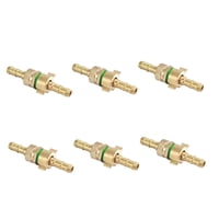 Magideal - 6 Piezas De Conectores De Púas Para Manguera, Conector Recto De Latón De 2 Vías, Conector De Manguera De De 8,5 Mm Para Gas Y Agua.