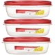 thumbnail image 1 of Recipientes de almacenamiento de alimentos Utensilux Rubbermaid, 9 tazas, 7 piezas, 1 of 6