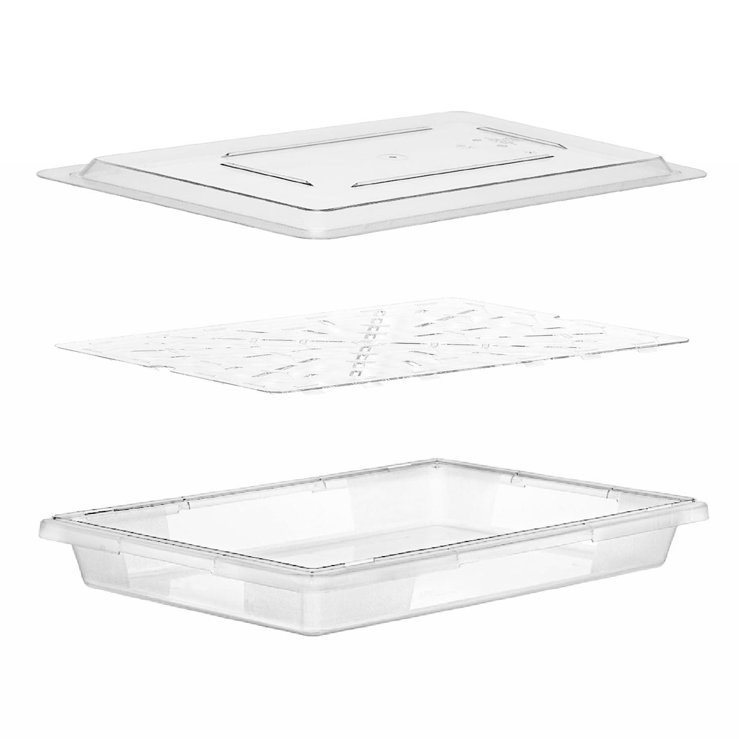 Cook-in - Pack Caja De Almacenamiento Mas Tapa Y Drenaje 66x46x9 Cm