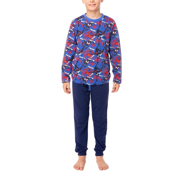 Pijama Largo Niño Invierno Algodón Spider-man