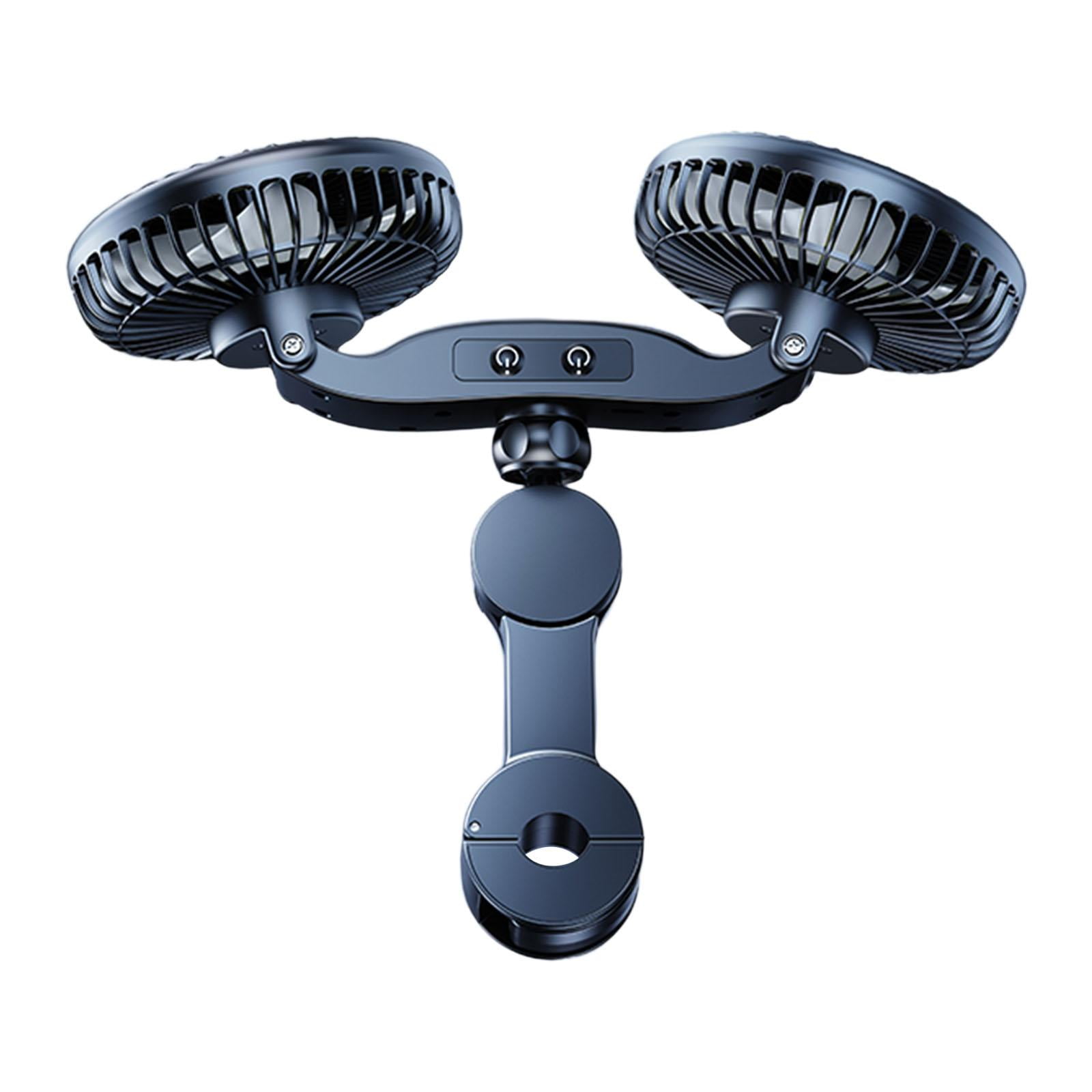 Ioensy - Ventilador De Coche Genérico Para Asiento Trasero, Ventilador Usb Para Vehículo Rv Sedan, Ventilador Para Reposacabezas De Asiento Automático