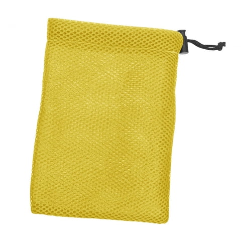 Bothyi - Bolsa De Malla Pequeña Con Cordón, Bolsa De Malla Duradera Para Cosméticos, Pelotas De Golf, Natación, Amarillo