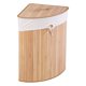 thumbnail image 1 of Cesto de ropa GOFLAME Corner Bamboo con tapa 58L (natural), 1 of 8
