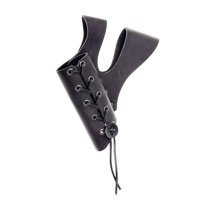 Magideal - Scabbard De Pu Cuero Medieval Vintage Con Funda Para Espada Cinturón Ajustable Y Cordón Decorativo Adecuado Para Disfraces De Vikingo Pirata Caballero Perfecto Para Cosplay Y Fiestas Negro