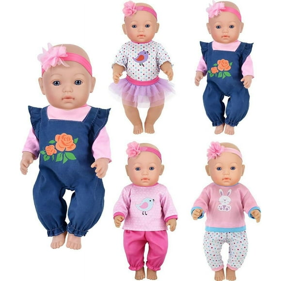 Conjunto de ropa para muñecas ebuddy: conjuntos de moda para muñecas de 14 a 16 pulgadas