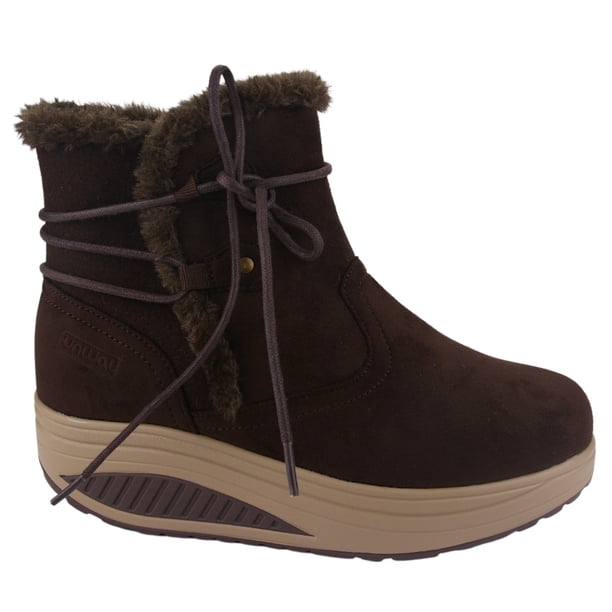 Botin Funway Mujer Tija-17 Café Casual