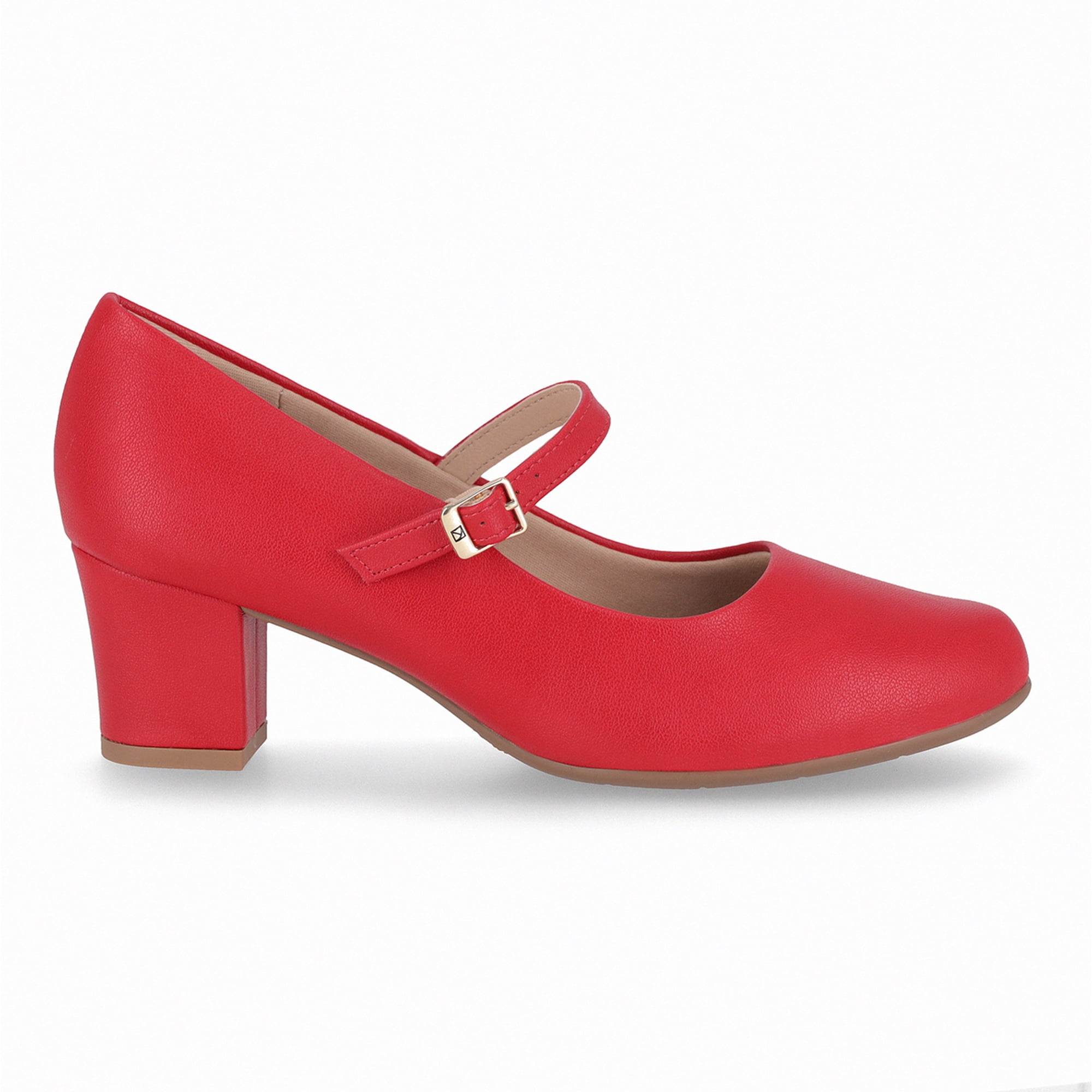 Zapato Mary Jane Mujer Rojo Laura 01 Piccadilly