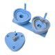 thumbnail image 3 of Molde Para Hacer Botones Con Forma De Corazón, Ideal Para Prensas De Botones Deslizantes, Color Azul Claro, 3 of 5