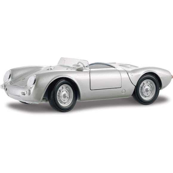 Vehículo fundido Maisto Porsche 550A Spyder a escala 1:18 plateado