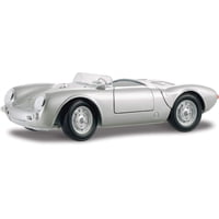 Vehículo Fundido Maisto Porsche 550A Spyder A Escala 1:18 Plateado
