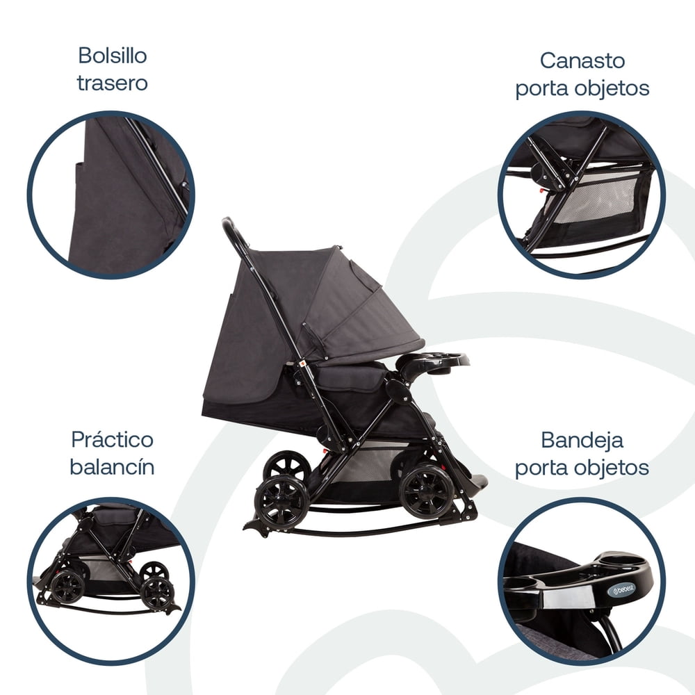 Bebesit Balancín SX Negro Melange, foto 2