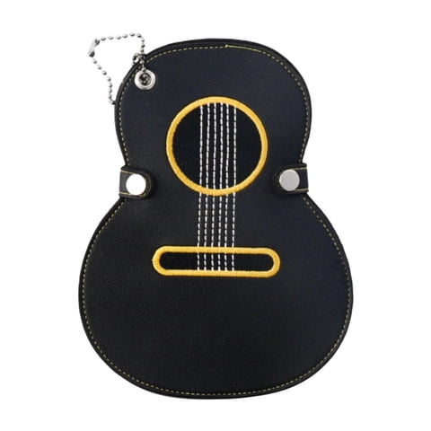 Magideal - Estuche Para Púas De Guitarra, Bolsa Para Púas De Guitarra, Bolsa De Almacenamiento Portátil Para Púas De Guitarra Para Amigos, Guitarra Eléctrica Acú Negro