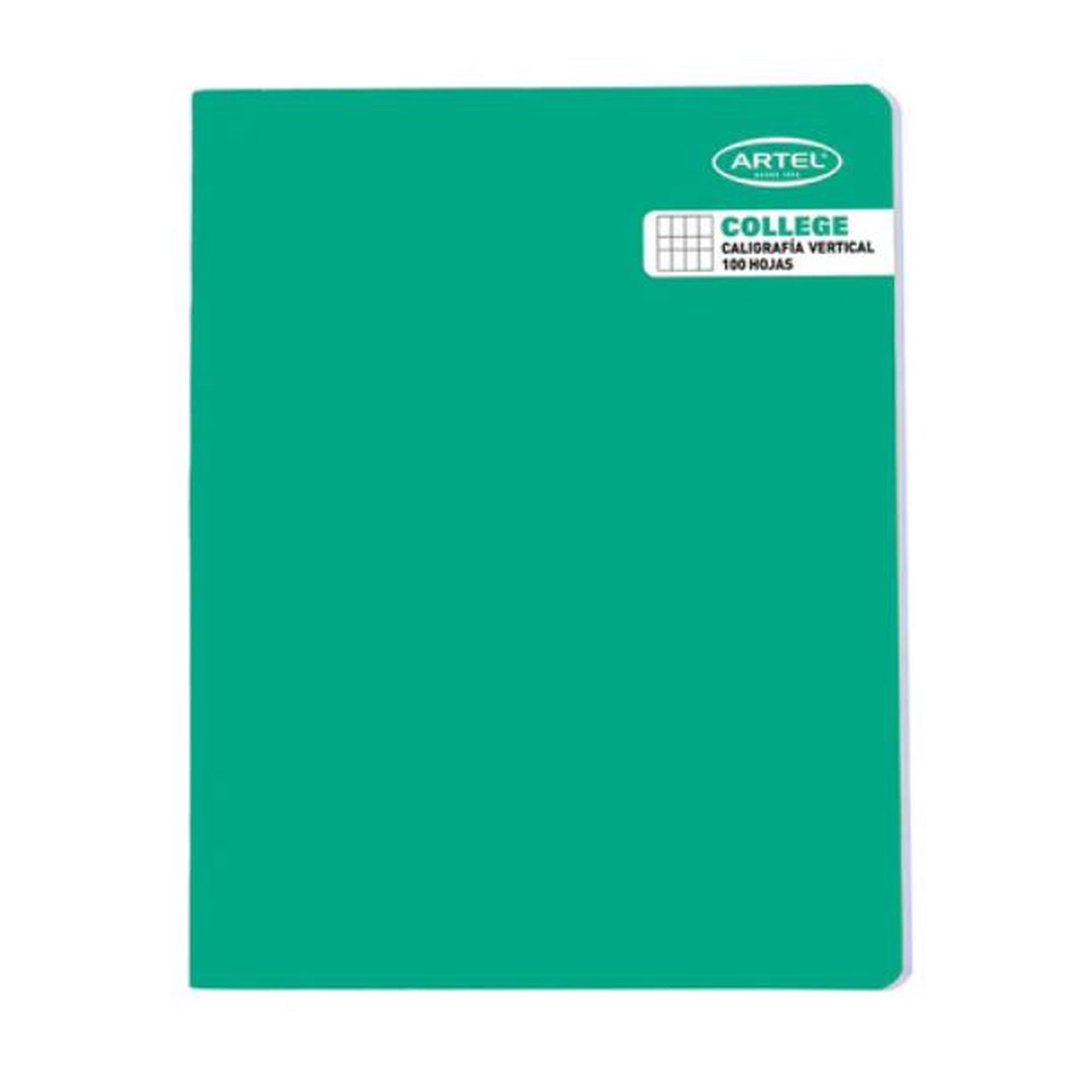 Cuaderno College Caligrafía Vertical 100 Hj. Artel