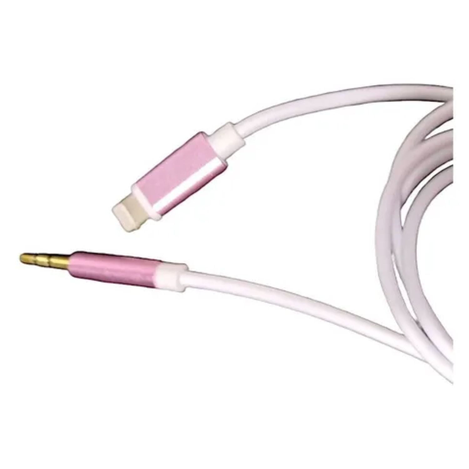 Jix - Cable Auxiliar Lightning A Jack Rosa 1m