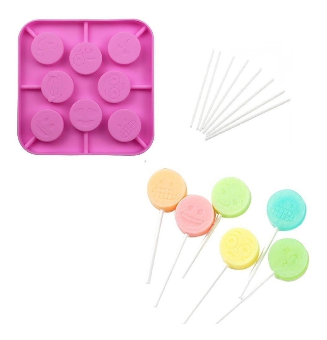 Genérico - Molde Silicona Moldes De Cakepop Molde Para Paletas Emoji
