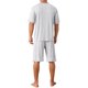 thumbnail image 3 of INSPIRE CHIC Conjunto de Pijama de Verano para Hombre con Cuello Redondo y Bolsillos, Manga Corta, Talla XL, Gris Claro, 3 of 5