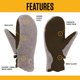 thumbnail image 2 of Mittens Carhartt WA683 Sherpa para mujer - Talla pequeña - Desert, 2 of 6