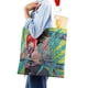 thumbnail image 4 of Chainsaw Man Bolso de tela con estampado de lienzo para mujer, bolsa de compras reutilizable y estética, con cremallera interior, regalo para mujer,40*40cm., 4 of 6