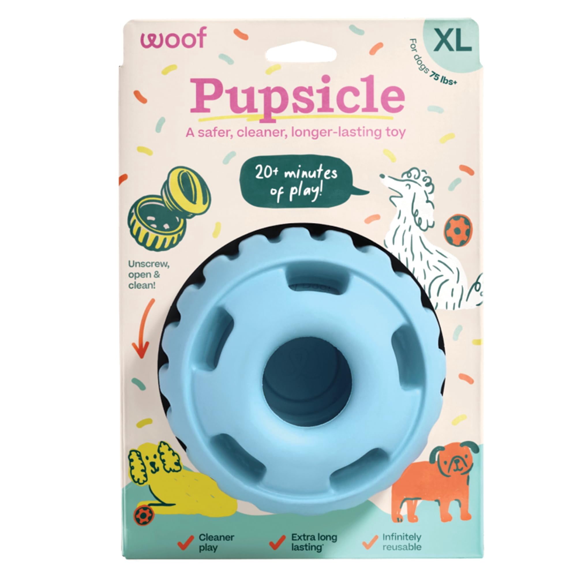 Woof - Juguete Interactivo Para Perros Party Pupsicle Para Perros Xl
